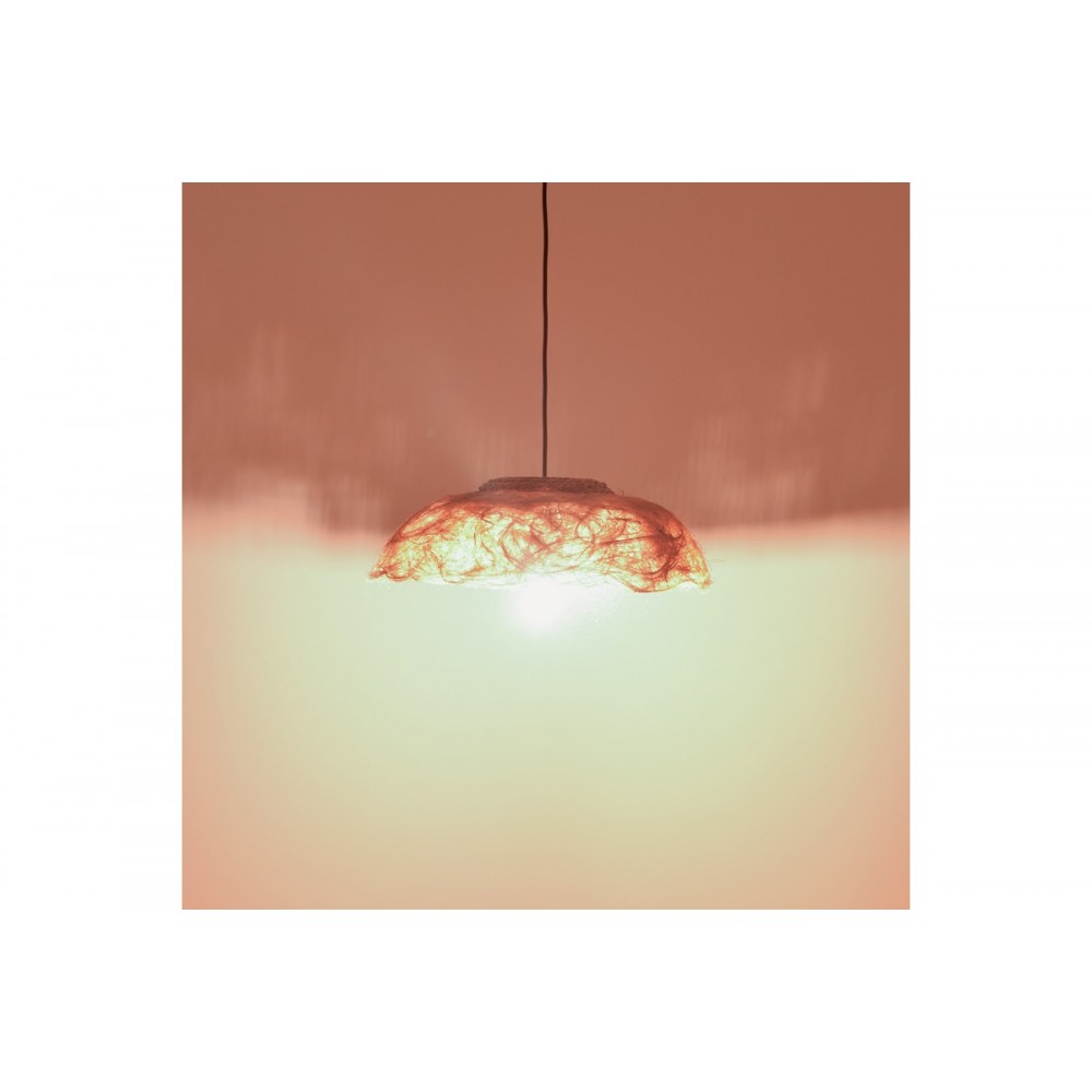 Φωτιστικό οροφής "PICTERE" από abaca ξύλο σε φυσικό χρώμα Φ50x20