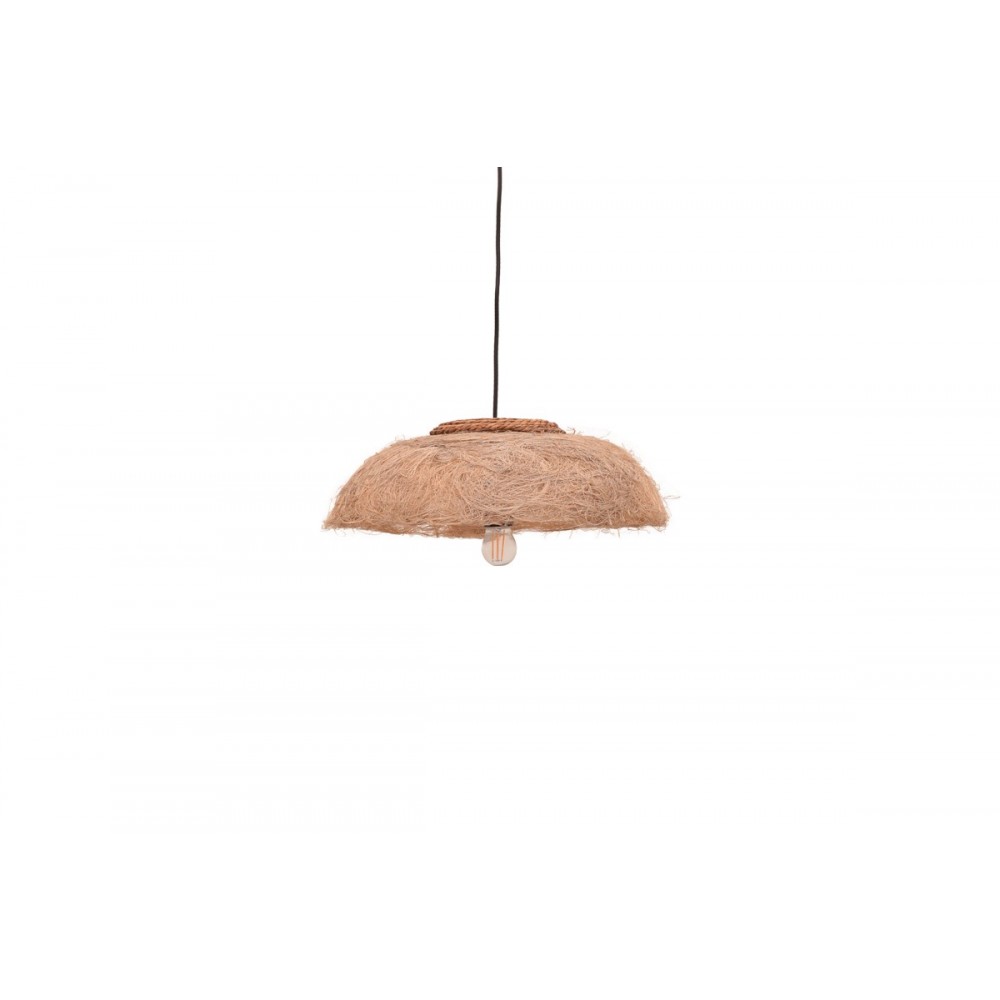 Φωτιστικό οροφής "PICTERE" από abaca ξύλο σε φυσικό χρώμα Φ50x20