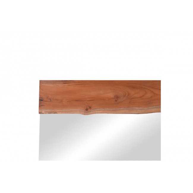 Καθρέπτης "RIVERINE" από ξύλο σε φυσικό χρώμα 120x80x4