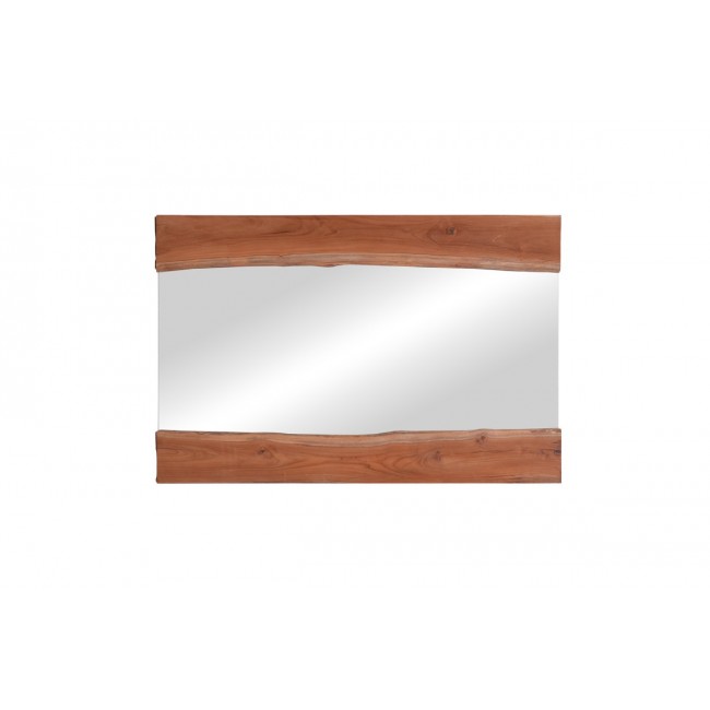 Καθρέπτης "RIVERINE" από ξύλο σε φυσικό χρώμα 120x80x4