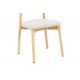 Καρέκλα "UBENE" από rubberwood/ύφασμα σε φυσικό/μπεζ χρώμα 46x58x79