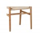 Καρέκλα "WISHBONE" από rubberwood/σχοινί σε χρώμα φυσικό 60x51x80