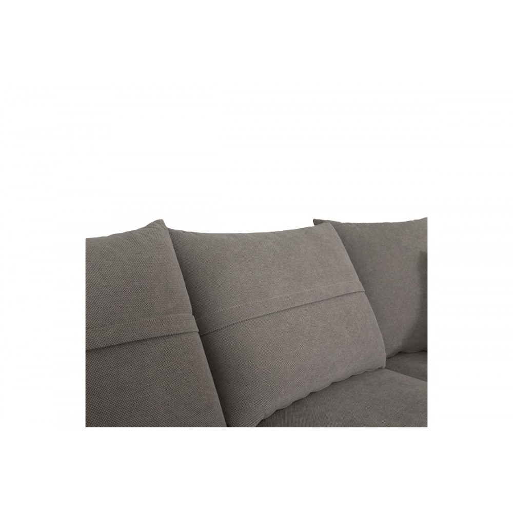Γωνιακός καναπές "MONTANA" αριστερή γωνία από ύφασμα σε γκρι χρώμα 275x215x93