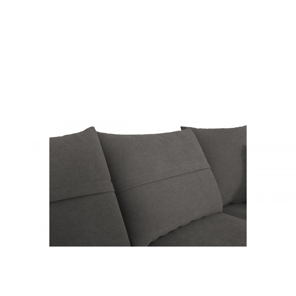 Γωνιακός καναπές "MONTANA" αριστερή γωνία από ύφασμα σε ανθρακί χρώμα 275x215x93