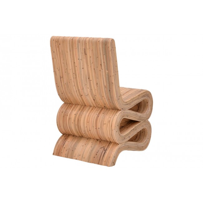 Καρέκλα "FAVORSY" από pe rattan σε φυσικό χρώμα 65x52x90