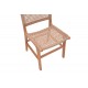 Καρέκλα "SPONZE" από ξύλο/σχοινί σε φυσικό χρώμα 50x58x85εκ