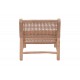 Πολυθρόνα "WANDERLENE" από ξύλο/σχοινί σε φυσικό χρώμα 67x79x68