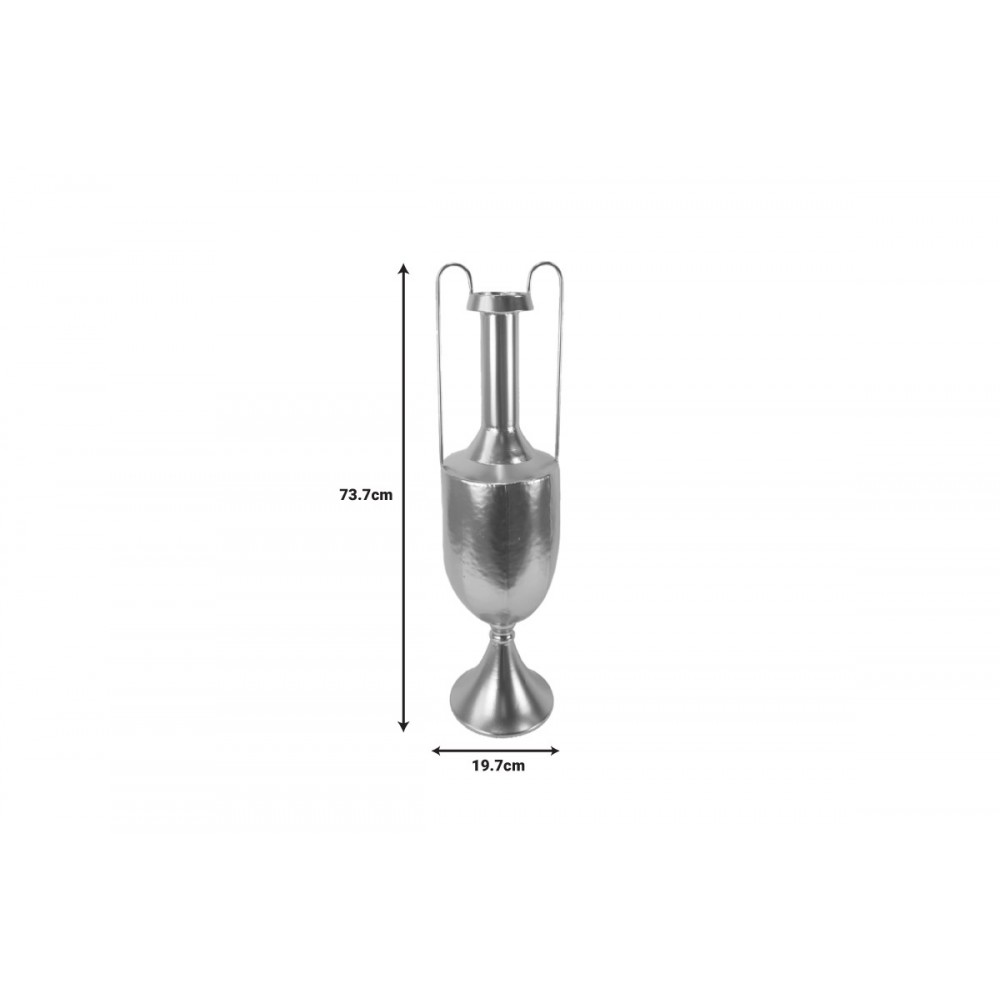 Διακοσμητικό βάζο δαπέδου "DION" από μέταλλο σε χρυσό χρώμα 19.7x19.1x73.7