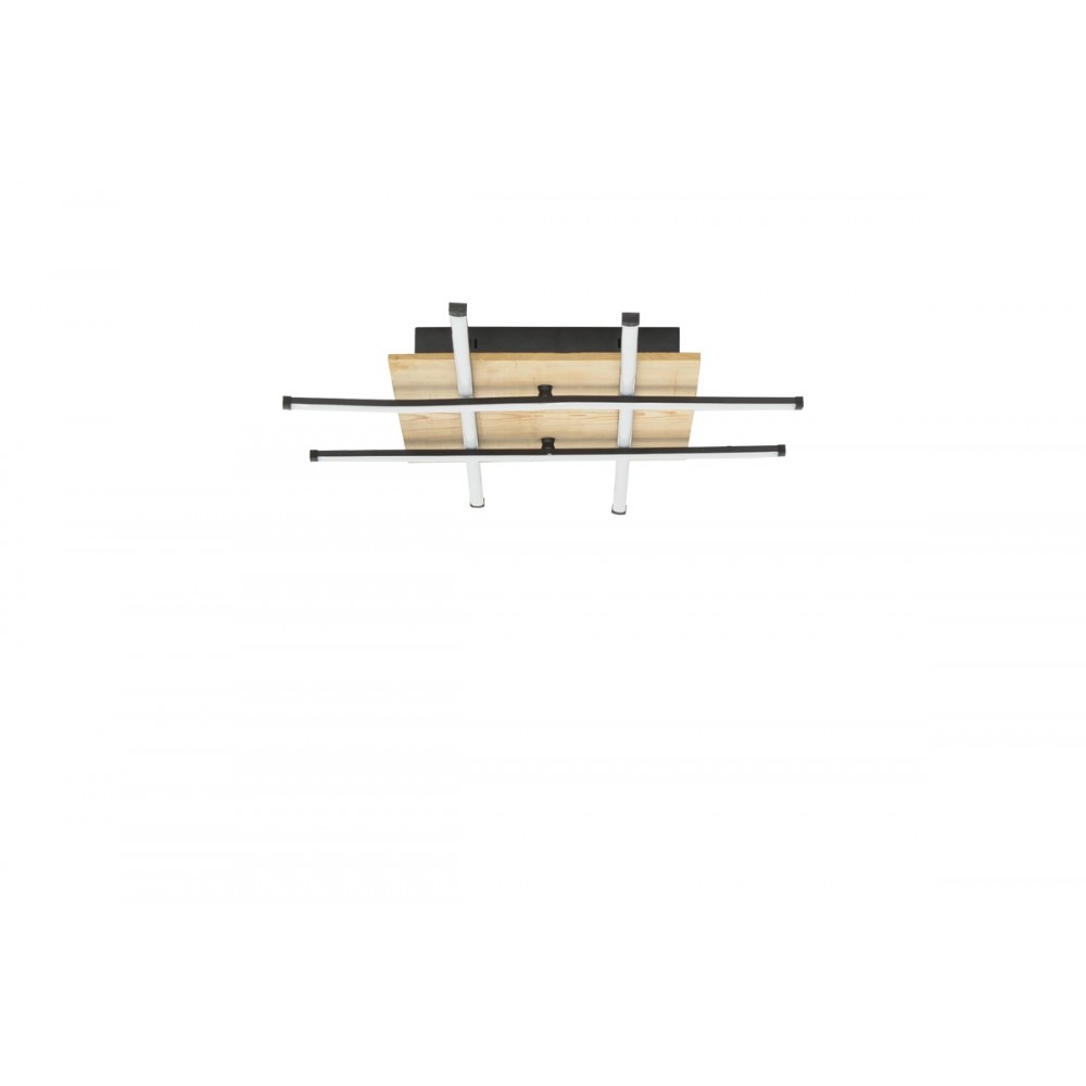 Φωτιστικό οροφής "PLAN" από μέταλλο σε μαύρο χρώμα LED 30x30x20