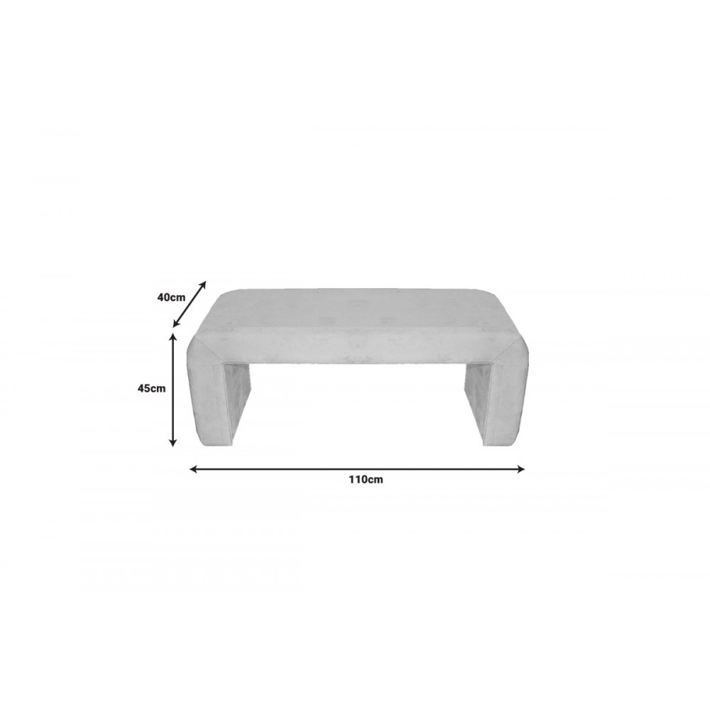 Σκαμπό "GAGGA" βελούδο ύφασμα σε πράσινο χρώμα 110x40x45