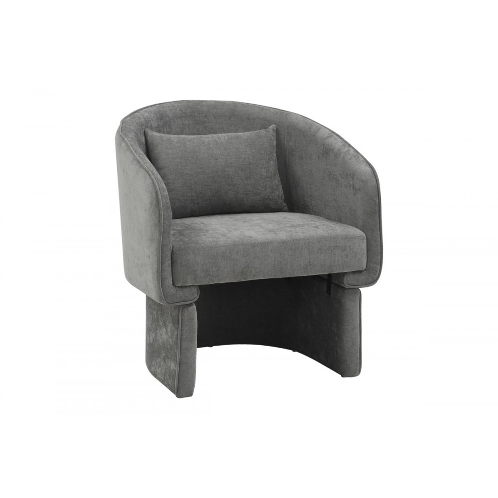 Πολυθρόνα "PLAYMOB" από ύφασμα σε γκρι χρώμα 69x65x79