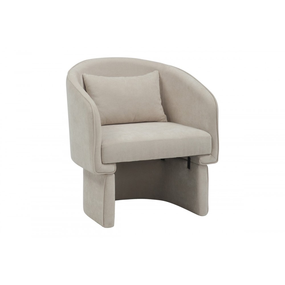 Πολυθρόνα "PLAYMOB" από ύφασμα σε μπεζ χρώμα 69x65x79