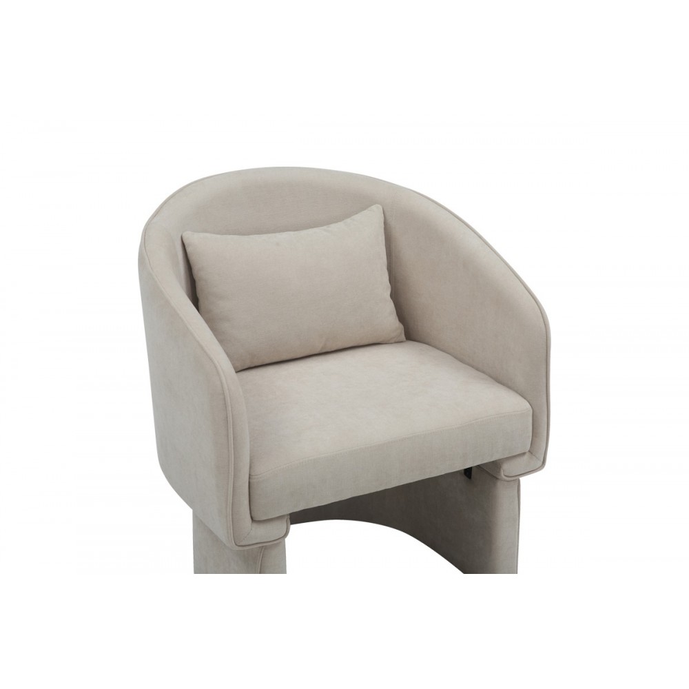 Πολυθρόνα "PLAYMOB" από ύφασμα σε μπεζ χρώμα 69x65x79