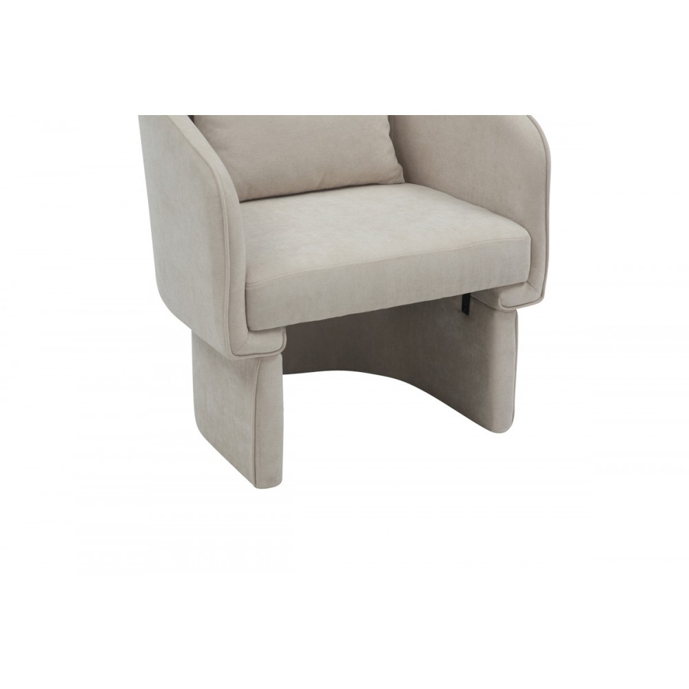 Πολυθρόνα "PLAYMOB" από ύφασμα σε μπεζ χρώμα 69x65x79