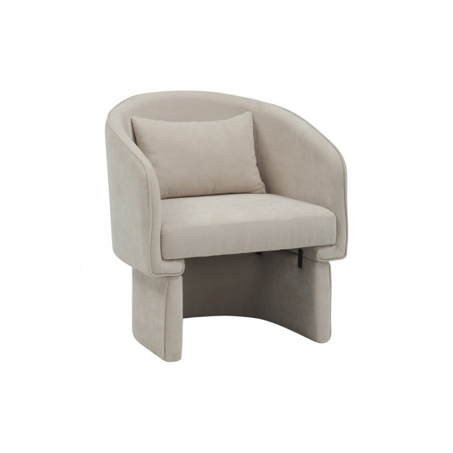 Πολυθρόνα "PLAYMOB" από ύφασμα σε μπεζ χρώμα 69x65x79