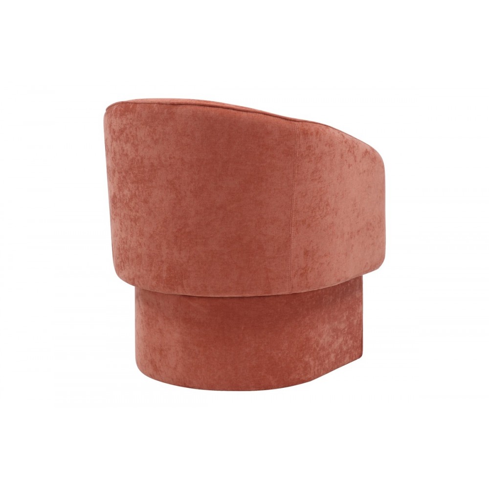 Πολυθρόνα "PLAYMOB" από ύφασμα σε κεραμιδί χρώμα 69x65x79