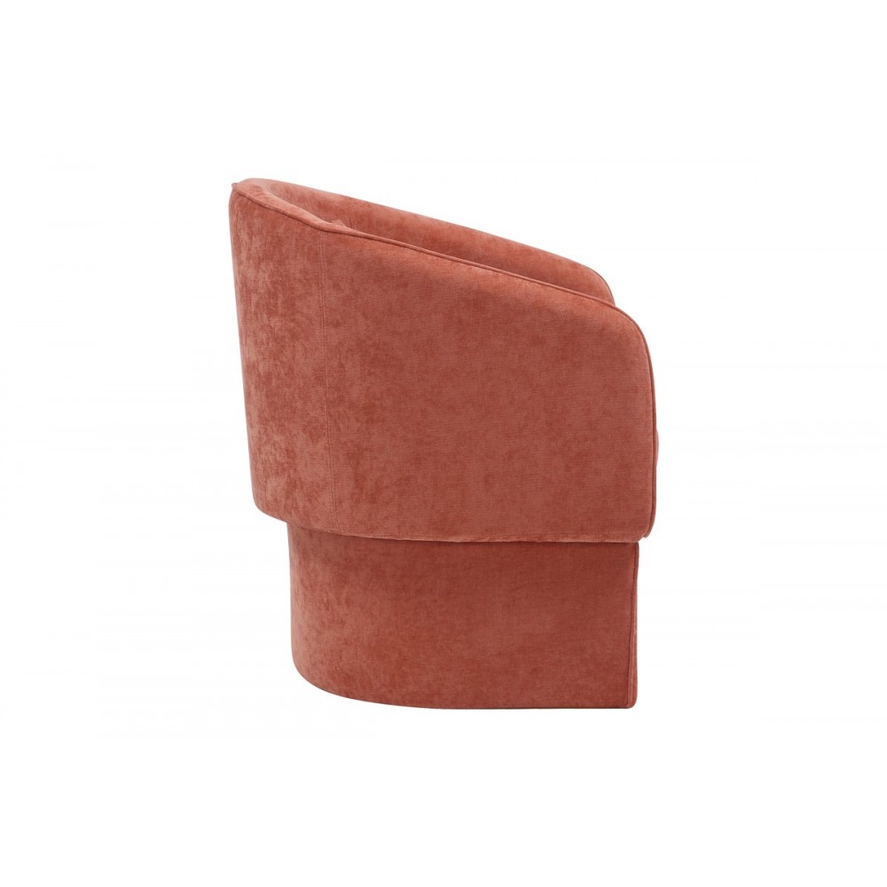 Πολυθρόνα "PLAYMOB" από ύφασμα σε κεραμιδί χρώμα 69x65x79