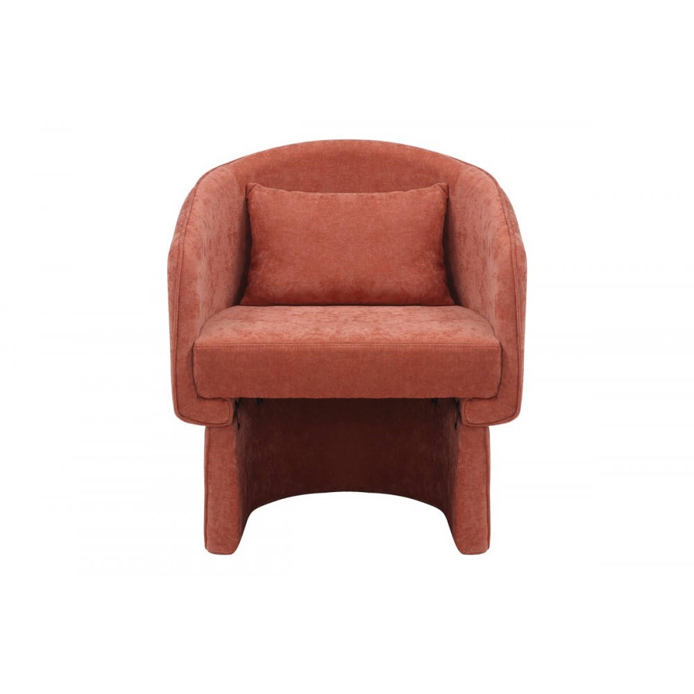 Πολυθρόνα "PLAYMOB" από ύφασμα σε κεραμιδί χρώμα 69x65x79