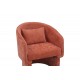 Πολυθρόνα "PLAYMOB" από ύφασμα σε κεραμιδί χρώμα 69x65x79