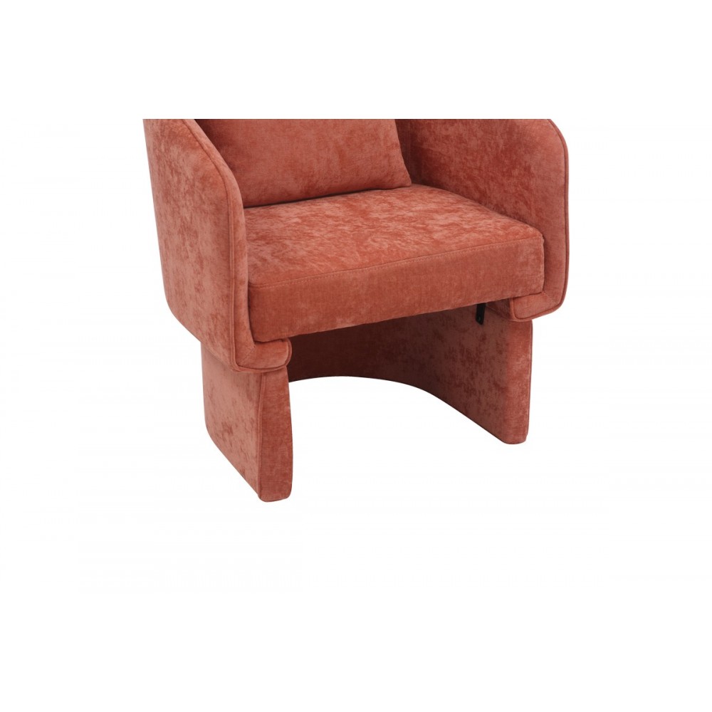 Πολυθρόνα "PLAYMOB" από ύφασμα σε κεραμιδί χρώμα 69x65x79