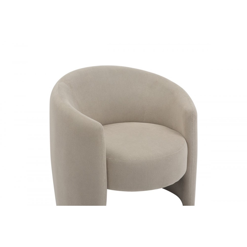 Πολυθρόνα "BARKEN" από ύφασμα σε μπεζ χρώμα 77x74.5x73