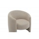 Πολυθρόνα "BARKEN" από ύφασμα σε μπεζ χρώμα 77x74.5x73