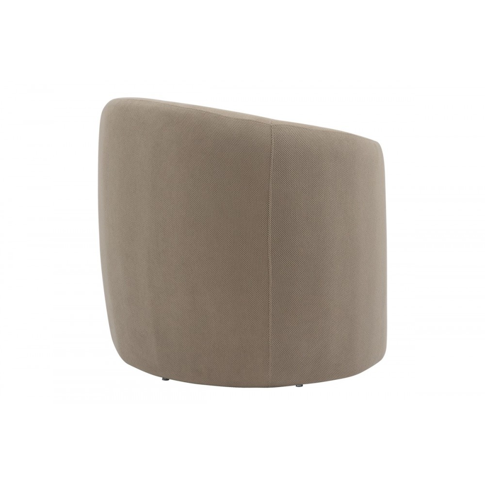 Πολυθρόνα "BARKEN" από ύφασμα σε γκρι/μπεζ χρώμα 77x74.5x73