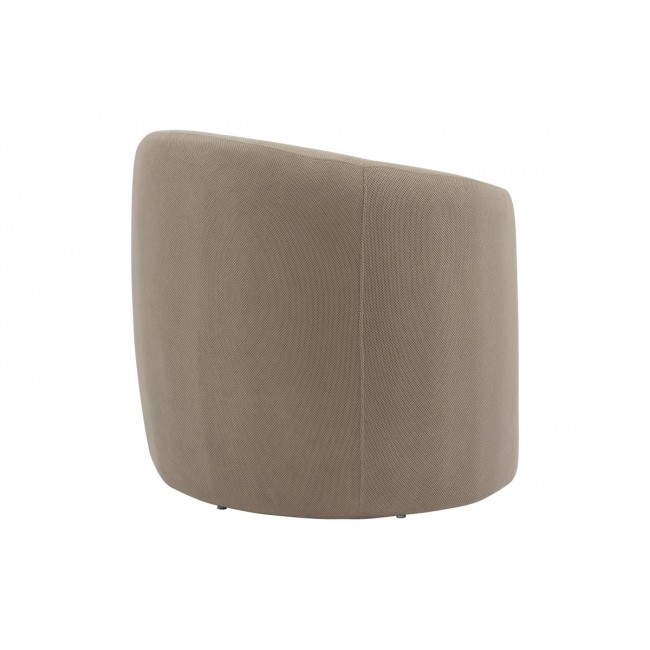 Πολυθρόνα "BARKEN" από ύφασμα σε γκρι/μπεζ χρώμα 77x74.5x73