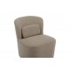 Πολυθρόνα περιστρεφόμενη "SWISH" από ύφασμα σε γκρι/μπεζ χρώμα 63x76x76.5