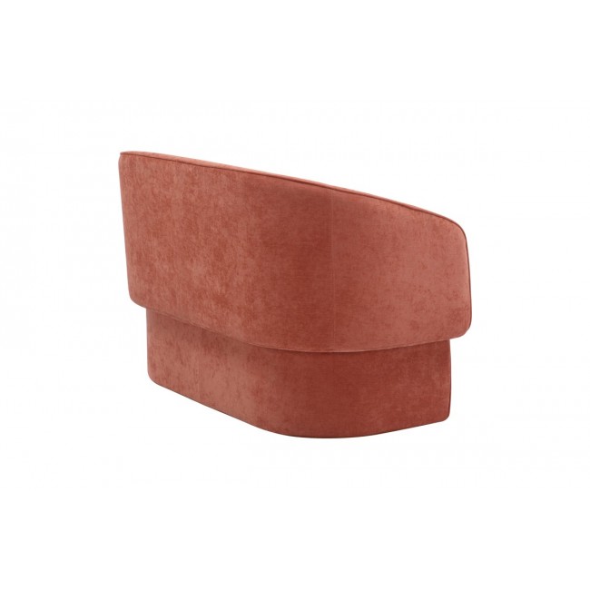 Καναπές διθέσιος "PLAYMOB" από ύφασμα σε κεραμιδί χρώμα 128x65x79