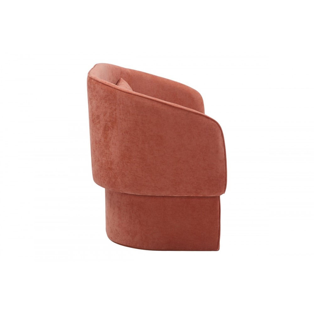 Καναπές διθέσιος "PLAYMOB" από ύφασμα σε κεραμιδί χρώμα 128x65x79