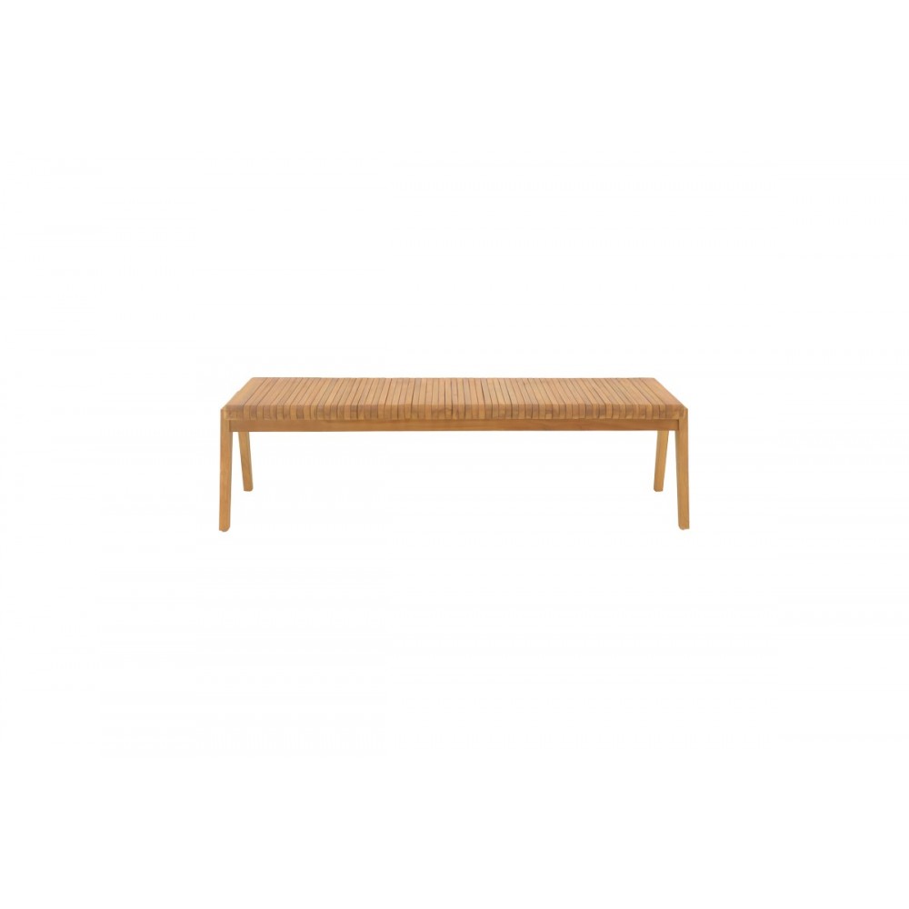 Παγκάκι "JEY" από ξύλο σε φυσικό χρώμα 120x45x40