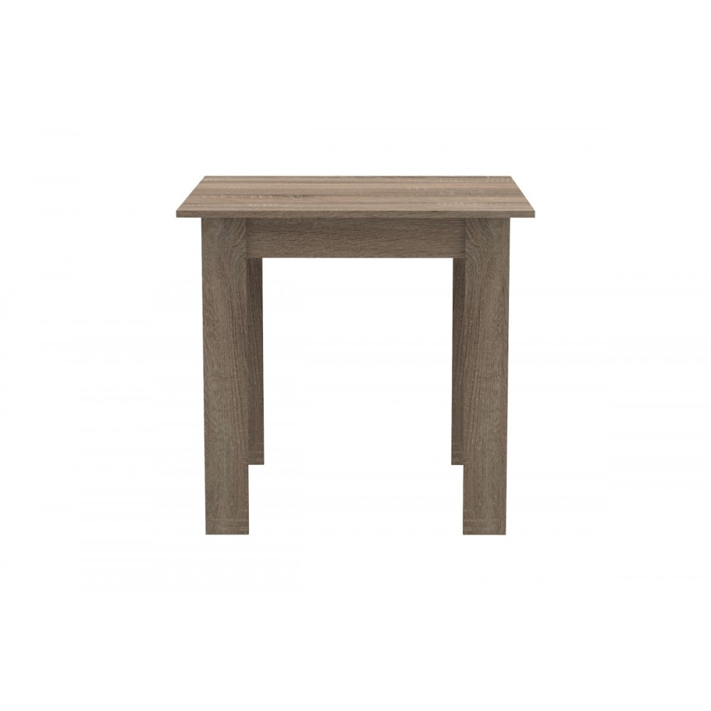 Τραπέζι "MANKA I" σε καρυδί χρώμα 80x80x77