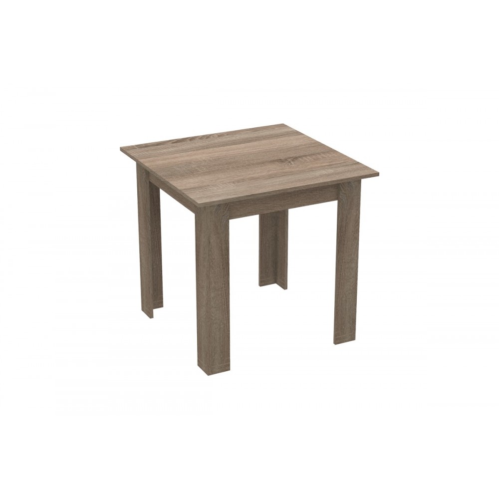 Τραπέζι "MANKA I" σε καρυδί χρώμα 80x80x77