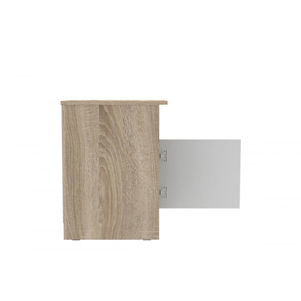 Κομοδίνο "GALDI" σε σονόμα/λευκό χρώμα 40x45x60