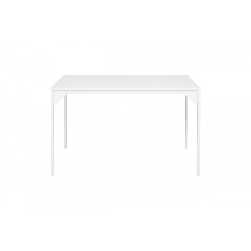 Τραπέζι "CHAN" από μέταλλο σε λευκό χρώμα 120x75x75