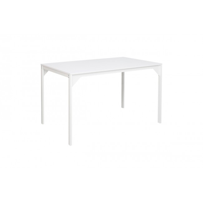 Τραπέζι "CHAN" από μέταλλο σε λευκό χρώμα 120x75x75