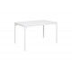 Τραπέζι "CHAN" από μέταλλο σε λευκό χρώμα 120x75x75