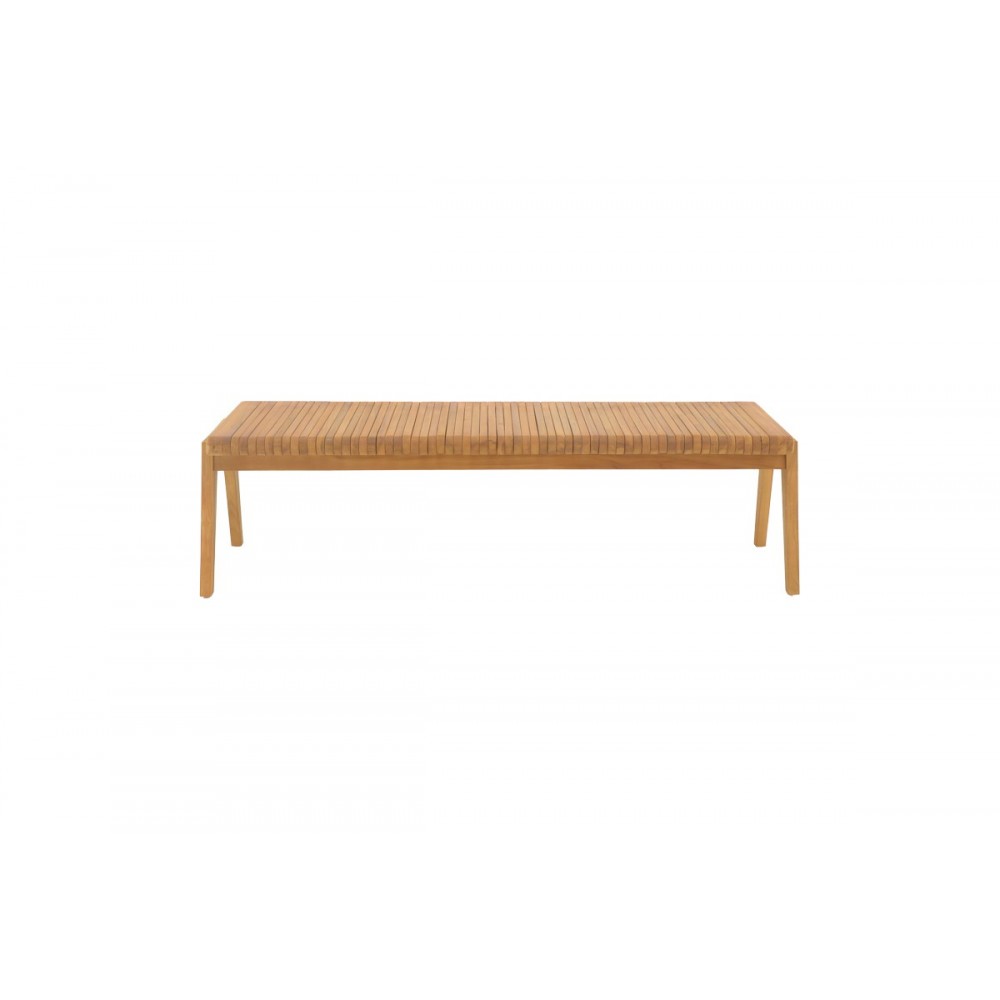 Παγκάκι "JEY" από ξύλο σε φυσικό χρώμα 150x45x40