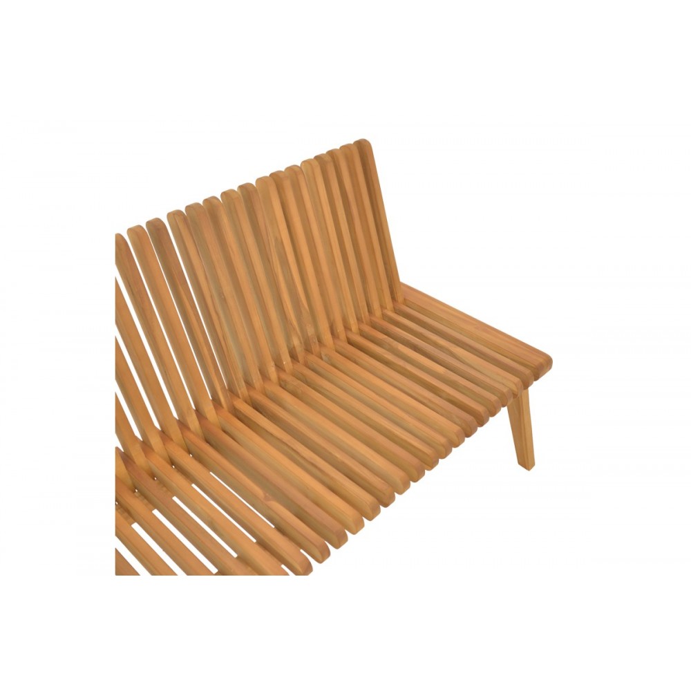 Παγκάκι "JEY" από ξύλο σε φυσικό χρώμα 150x45x40