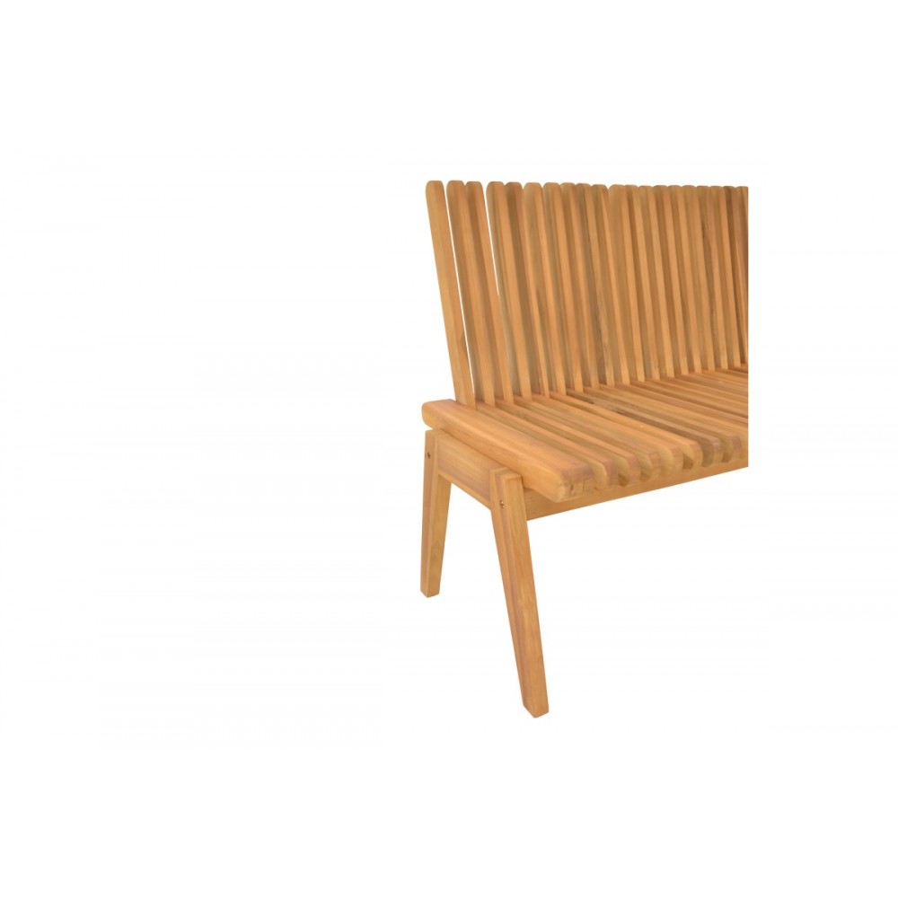 Παγκάκι "JEY" από ξύλο σε φυσικό χρώμα 150x45x40