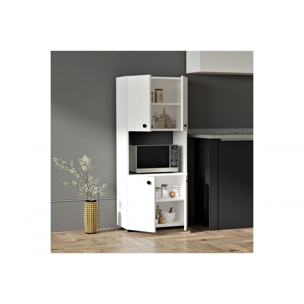 Ντουλάπα κουζίνας "GUZEL" σε λευκό χρώμα 60x31.4x140