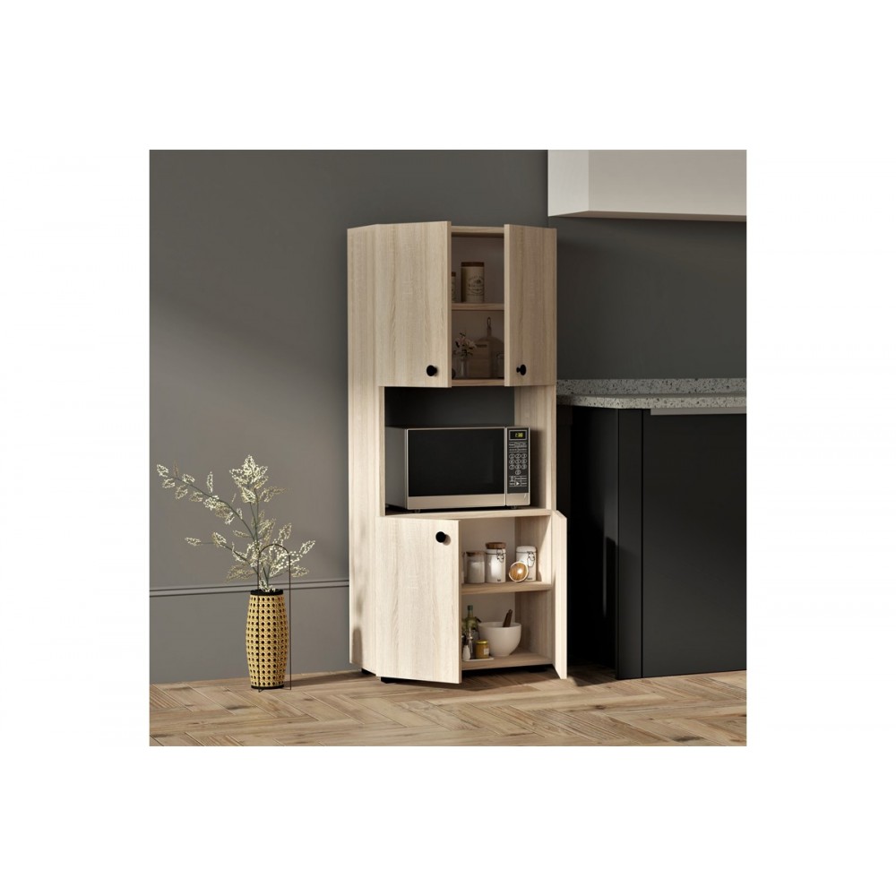 Ντουλάπα κουζίνας "GUZEL" σε σονόμα χρώμα 60x31.4x140