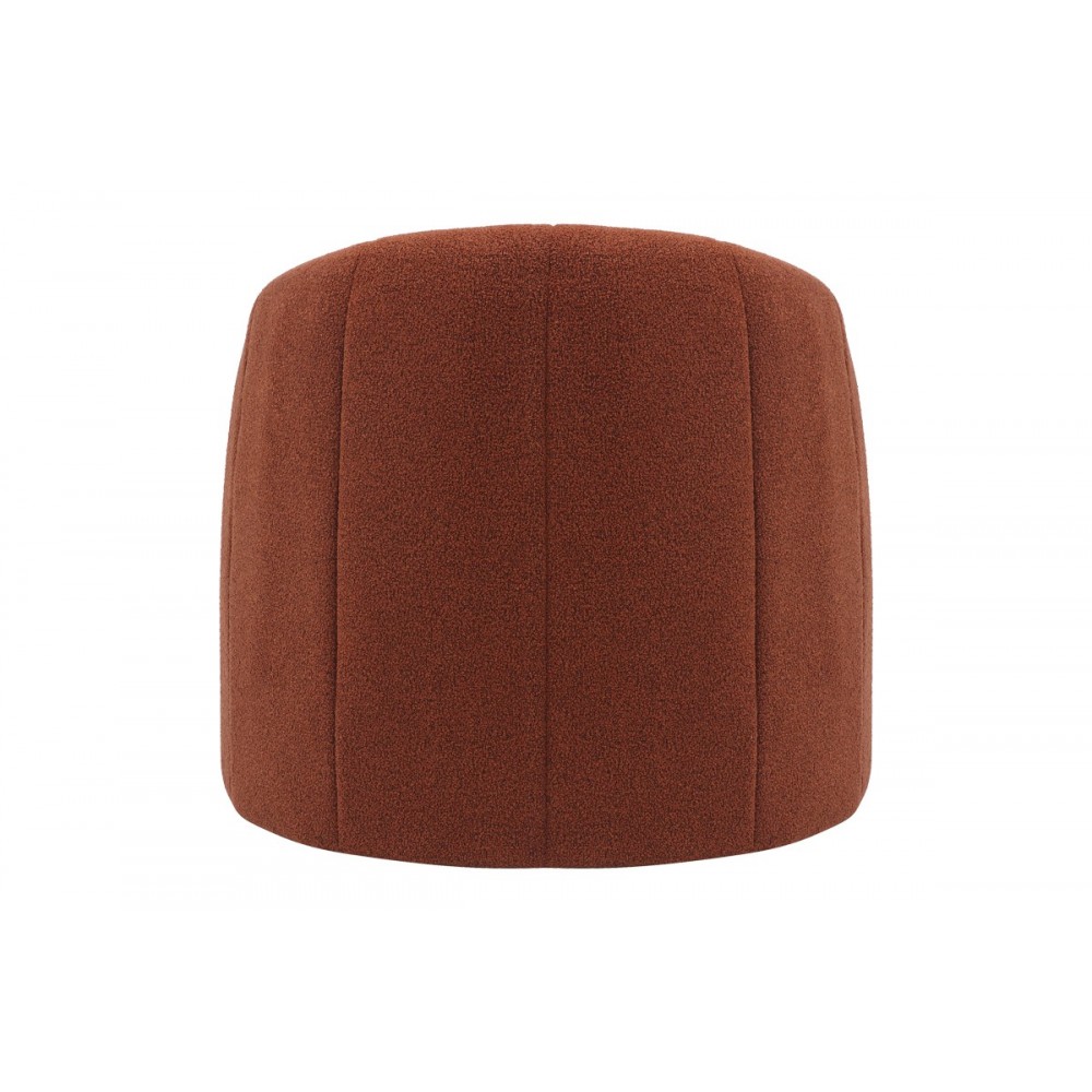 Πολυθρόνα "FASSY" από μπουκλέ ύφασμα σε κεραμιδί χρώμα 80x66x80