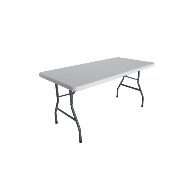 Τραπέζι catering "APRILIA" πτυσσόμενο σε λευκό χρώμα 198x90x74