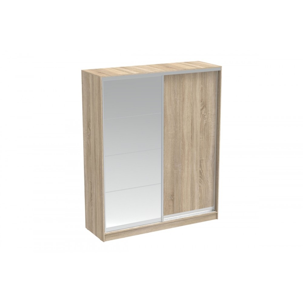 Ντουλάπα δίφυλλη συρόμενη "APARADOR" σε σονόμα χρώμα 180x60x220