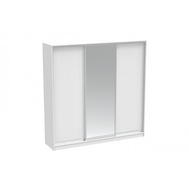 Ντουλάπα τριφυλλη συρόμενη "APARADOR I" σε λευκό χρώμα 240x60x240