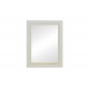 Καθρέπτης "JOLIENE" από mdf σε φυσικό/λευκό χρώμα 60x80x2.1
