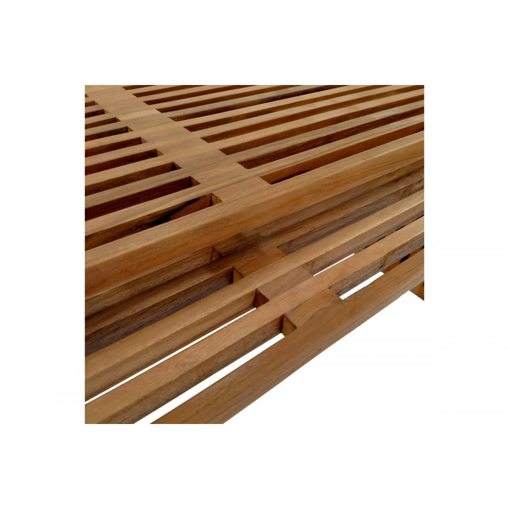 Σετ τραπέζια 2τμχ "TINNIE" από ξύλο σε φυσικό χρώμα 116x60x46