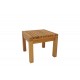 Τραπέζι παραλίας "POLY" από ξύλο σε φυσικό χρώμα 35x35x30